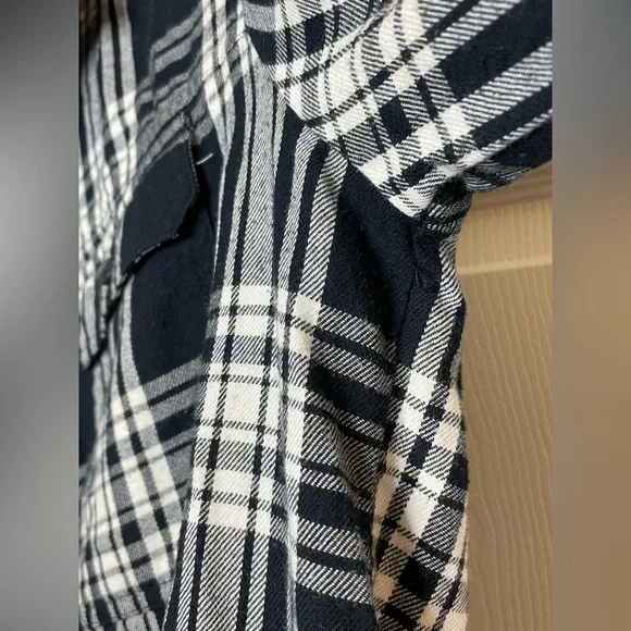 Madewell Flannel Daywalk Shirtdress in Glendale plaid size Medium - Picture 9 of 9